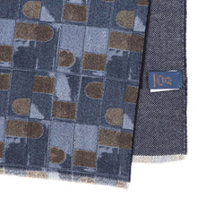 画像をギャラリービューアに読み込む, GIERRE MILANO(ジエレ ミラノ)ウールマフラー【ネイビー】国内正規品