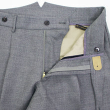 画像をギャラリービューアに読み込む, BERWICH(ベルウィッチ)SALUTE サルーテ 1プリーツ サイドアジャスター テーパード スラックス パンツ【グレー】国内正規品