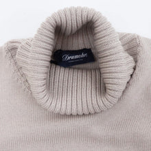 画像をギャラリービューアに読み込む, Drumohr(ドルモア)メリノウール 8G タートルネックニット【ライトベージュ】国内正規品
