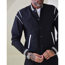 画像をギャラリービューアに読み込む, Alberto Bresci(アルベルトブレーシ)ブルゾン MA-1 ナイロン ストレッチ【ブラック】国内正規品