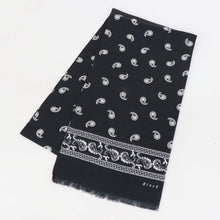 画像をギャラリービューアに読み込む, Bleck(ブレック)ペイズリー柄 コットンリネンシルクストール【ブラック】国内正規品