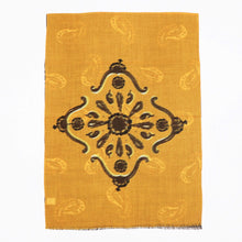 画像をギャラリービューアに読み込む, GIERRE MILANO(ジエレ ミラノ)ウールストール【ブラウン×イエロー】国内正規品