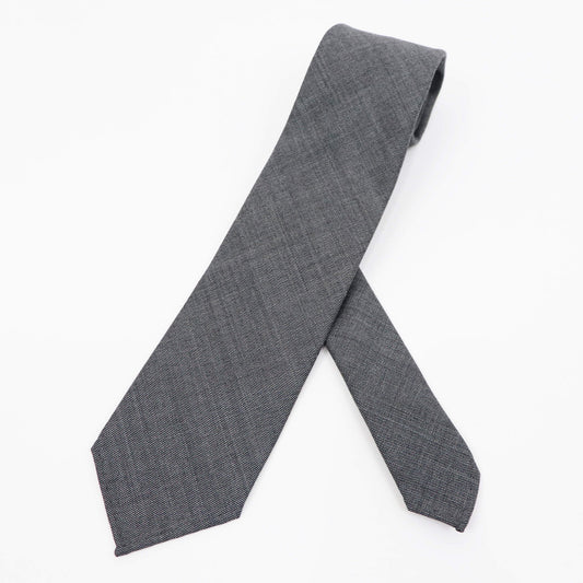 BRUNO(ブルーノ)スフォデラートトレピエゲ ウールタイ DORMEUIL / ドーメル 生地使用 トレピエゲ 三つ折り ウール ネクタイ【ライトグレー】正規販売店