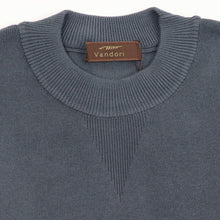 画像をギャラリービューアに読み込む, Vandori(ヴァンドリ)コットン100% ガゼット クルーネックロングスリーブ ニット【ミディアムグレー】国内正規品