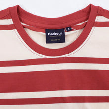 画像をギャラリービューアに読み込む, Barbour(バブアー)ボーダー Tシャツ【オフホワイト×レッド】国内正規品