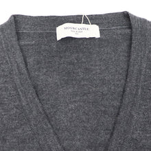 画像をギャラリービューアに読み込む, MOONCASTLE(ムーンキャッスル)12G Merino Wool Cardigan 12ゲージ メリノウール カーディガン【ダークグレー】国内正規品