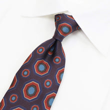 画像をギャラリービューアに読み込む, Spacca Neapolis(スパッカ ネアポリス)トレピエゲ 三つ折り シルク タイ【パープル】国内正規品