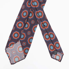 画像をギャラリービューアに読み込む, Spacca Neapolis(スパッカ ネアポリス)トレピエゲ 三つ折り シルク タイ【パープル】国内正規品