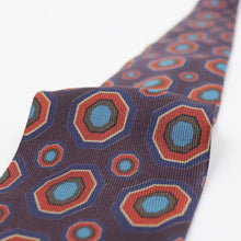 画像をギャラリービューアに読み込む, Spacca Neapolis(スパッカ ネアポリス)トレピエゲ 三つ折り シルク タイ【パープル】国内正規品