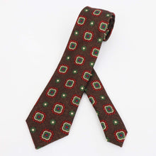 画像をギャラリービューアに読み込む, Stefano Cau(ステファノカウ)小紋柄 ウールタイ【ブラウンベース】国内正規品