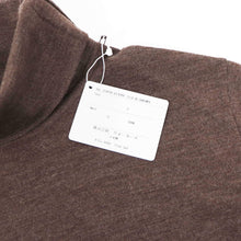 画像をギャラリービューアに読み込む, Blu Bre(ブルブレ)タートルネック Super 120 ウール100%【ブラウン】国内正規品