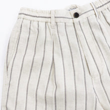 画像をギャラリービューアに読み込む, COLONY CLOTHING(コロニークロージング)ワンプリーツイージーパンツ【ライトベージュ×ホワイトストライプ】国内正規品