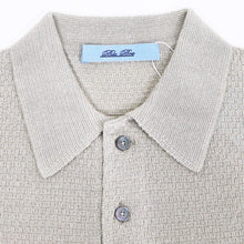 画像をギャラリービューアに読み込む, Blu Bre(ブルブレ)リネンシルク ポロシャツ【シルバー】国内正規品