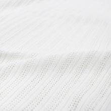 画像をギャラリービューアに読み込む, Vandori(ヴァンドリ)透かし編みコットンニット 半袖シャツカーディガン【ホワイト】国内正規品