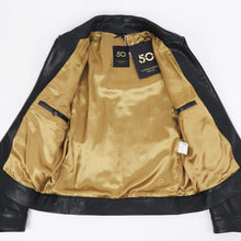 画像をギャラリービューアに読み込む, CINQUANTA(チンクワンタ)REGULAR COLLAR ZIP BLOUSON レギュラーカラージップブルゾン シルバージップ【ブラック】国内正規品