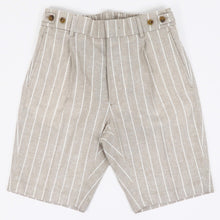 画像をギャラリービューアに読み込む, BERWICH(ベルウィッチ)BERTO SHORT リネンストライプ ショート パンツ【ベージュ×ホワイト ストライプ】国内正規品