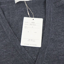 画像をギャラリービューアに読み込む, MOONCASTLE(ムーンキャッスル)12G Merino Wool Cardigan 12ゲージ メリノウール カーディガン【ダークグレー】国内正規品