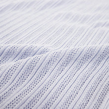 画像をギャラリービューアに読み込む, Vandori(ヴァンドリ)透かし編みコットンニット スキッパーポロシャツ【パールブルー】国内正規品