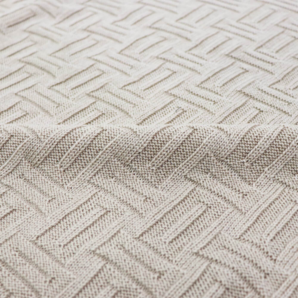 Drumohr(ドルモア)ニット タートルネック メリノウール 長袖 柄物【ベージュ】国内正規品