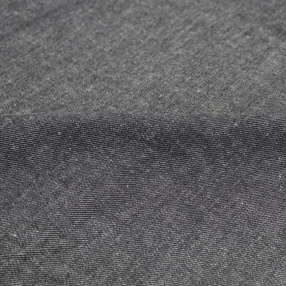 YCHAI(イカイ)コットンリネン ウエスタンシャツ デニム【ブラックウォッシュ】国内正規品