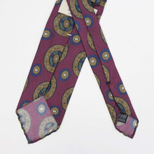 画像をギャラリービューアに読み込む, Spacca Neapolis(スパッカ ネアポリス)トレピエゲ 三つ折り シルク タイ【ボルドー】国内正規品