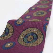 画像をギャラリービューアに読み込む, Spacca Neapolis(スパッカ ネアポリス)トレピエゲ 三つ折り シルク タイ【ボルドー】国内正規品