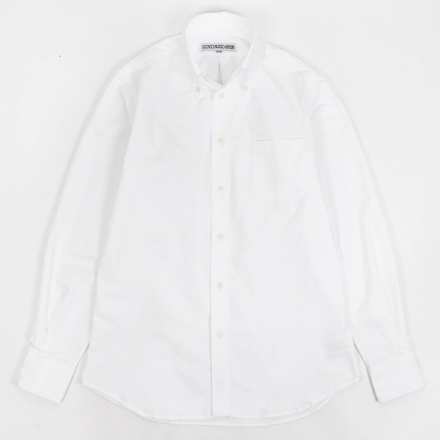 INDIVIDUALIZED SHIRTS(インディヴィジュアライズド シャツ)Giotto 別注 STANDARD FIT スタンダードフィット ボタンダウン コットンシャツ ナチュラルストレッチ【ホワイト】国内正規品