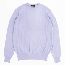 画像をギャラリービューアに読み込む, Vandori(ヴァンドリ)針抜き コットンカシミヤ クルーネック ニット【ラベンダー】国内正規品