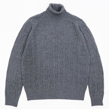 画像をギャラリービューアに読み込む, Drumohr(ドルモア)ニット タートルネック メリノウール 長袖 柄物【グレー】国内正規品