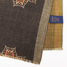 画像をギャラリービューアに読み込む, GIERRE MILANO(ジエレ ミラノ)ウールストール【ブラウン系】国内正規品