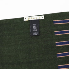 画像をギャラリービューアに読み込む, Bleck(ブレック)ストライプ柄 ウール100% ストール【グリーン】国内正規品