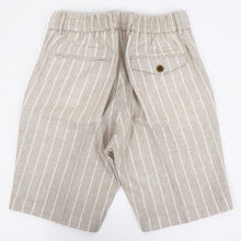 画像をギャラリービューアに読み込む, BERWICH(ベルウィッチ)BERTO SHORT リネンストライプ ショート パンツ【ベージュ×ホワイト ストライプ】国内正規品