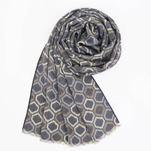 画像をギャラリービューアに読み込む, GIERRE MILANO(ジエレ ミラノ)ウールマフラー【グレー】国内正規品