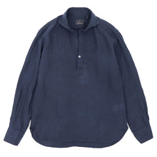 画像をギャラリービューアに読み込む, ORIAN(オリアン)プルオーバー リネンシャツ【ネイビー】国内正規品