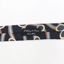 画像をギャラリービューアに読み込む, HOLLIDAY&BROWN(ホリデーアンドブラウン)ハンドメイド シルク タイ【ネイビー】国内正規品