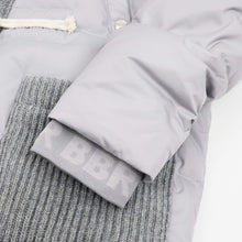 画像をギャラリービューアに読み込む, BBR(ビービーアール)ニットダッフル ダウンブルゾン【ライトグレー】国内正規品