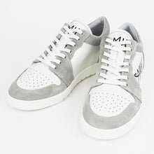 画像をギャラリービューアに読み込む, MIKE(マイク)DON’T DO IT ローカット レースアップ レザースニーカー【ホワイト×グレー】国内正規品