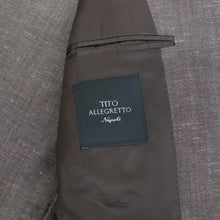 画像をギャラリービューアに読み込む, TITO ALLEGRETTO(ティト アレグレット)シングル ジャケット ウールリネン ジャケット【ブラウン】国内正規品