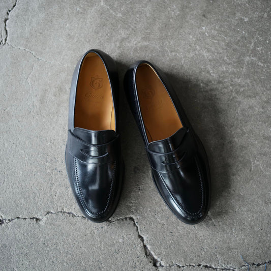 Giotto(ジオット)カーフ シャトーブリアン コインローファー【ブラック】