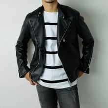 画像をギャラリービューアに読み込む, CINQUANTA(チンクワンタ)STAND COLLAR DOUBLE RIDERS スタンドカラー ダブル ライダースジャケット シルバージップ【ブラックBLACK】国内正規品