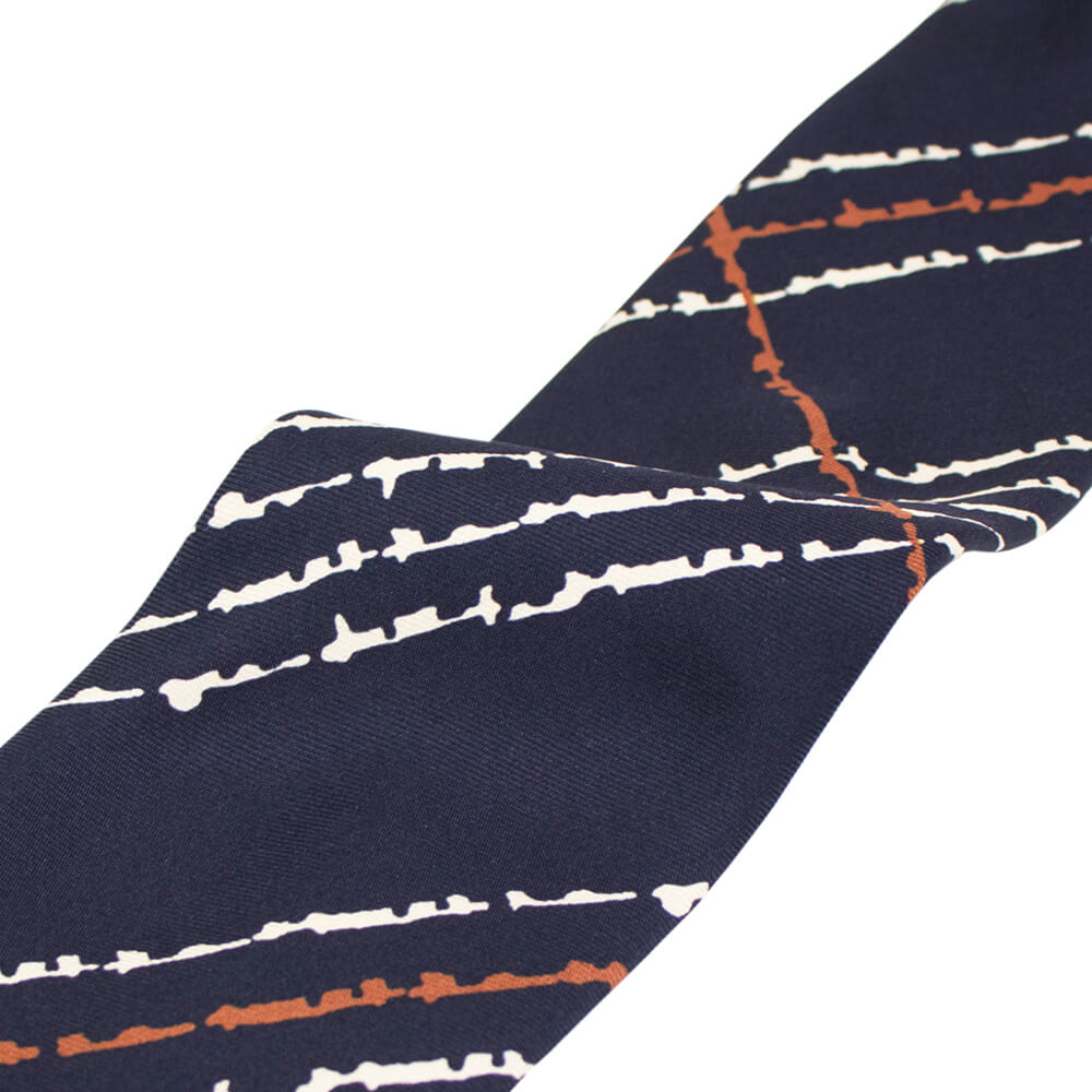 HOLLIDAY&BROWN(ホリデーアンドブラウン)シルク タイ【ネイビー】国内正規品