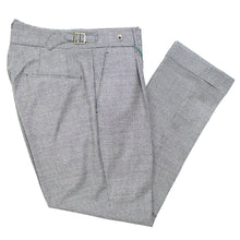 画像をギャラリービューアに読み込む, BERWICH(ベルウィッチ)SALUTE サルーテ 1プリーツ サイドアジャスター 千鳥柄 ウール パンツ【グレー】国内正規品