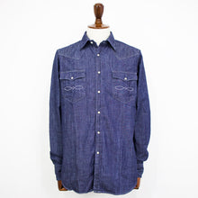 画像をギャラリービューアに読み込む, GUY ROVER × FORTELA(ギローバー × フォルテラ)LOS ANGELES ロサンゼルス デニム ウエスタン シャツ【インディゴブルー】国内正規品