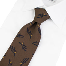 画像をギャラリービューアに読み込む, HOLLIDAY&BROWN(ホリデーアンドブラウン)シルク タイ【ブラウン】国内正規品