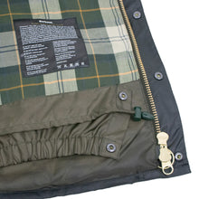画像をギャラリービューアに読み込む, Barbour(バブアー)TRANSPORT WAX / トランスポートワックス MWX1678 ショート丈 オイルド ジャケット ガーメント付【グリーン】国内正規品
