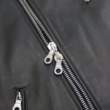 画像をギャラリービューアに読み込む, CINQUANTA(チンクワンタ)STAND COLLAR DOUBLE RIDERS スタンドカラー ダブル ライダースジャケット シルバージップ【ブラックBLACK】国内正規品