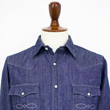 画像をギャラリービューアに読み込む, GUY ROVER × FORTELA(ギローバー × フォルテラ)LOS ANGELES ロサンゼルス デニム ウエスタン シャツ【インディゴブルー】国内正規品