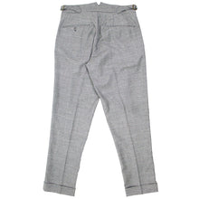 画像をギャラリービューアに読み込む, BERWICH(ベルウィッチ)SALUTE サルーテ 1プリーツ サイドアジャスター 千鳥柄 ウール パンツ【グレー】国内正規品