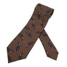 画像をギャラリービューアに読み込む, HOLLIDAY&BROWN(ホリデーアンドブラウン)シルク タイ【ブラウン】国内正規品