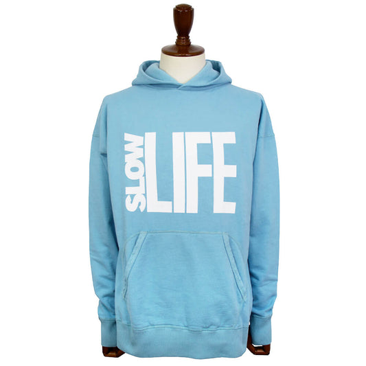 Mixta(ミクスタ)「SLOW LIFE」裏起毛 スウェット パーカー【ICE BLUE】国内正規品
